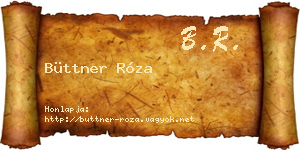 Büttner Róza névjegykártya