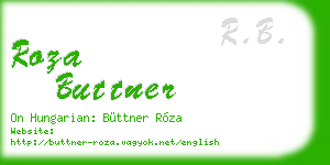 roza buttner business card